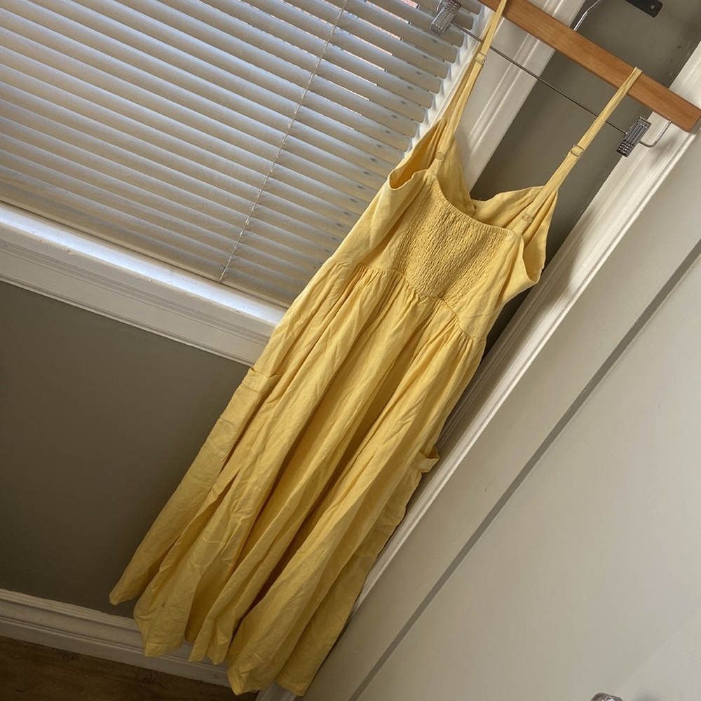 UO yellow button up dress - Picture 9 of 9